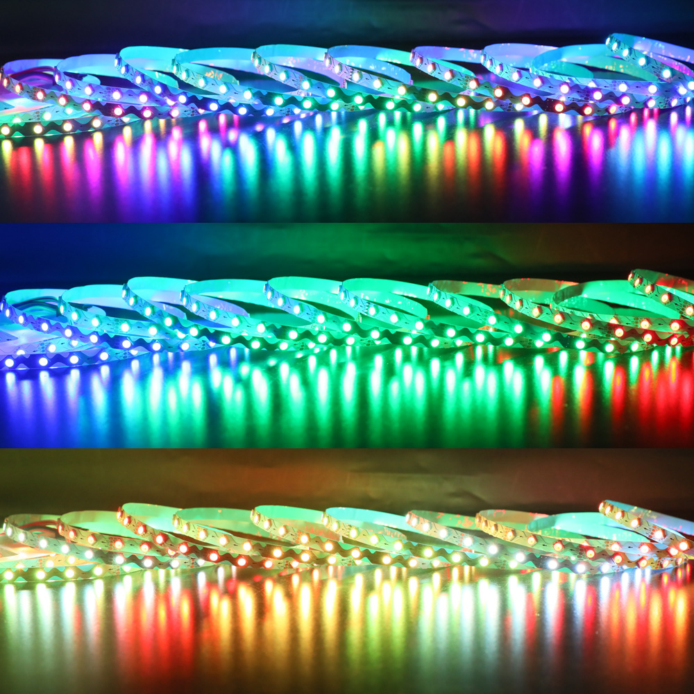 DC12V SMD5050 TM1809-6P S Shapes 60LEDs/m Addressable Dual Signal Lines Waterproof Dream Color LED Programmable Flexible Strip Light DC12V SMD5050 TM1809-6P S Shapes 60LEDs/m Addressable Dual Signal Lines Waterproof Dream Color LED Programmable Flexible Strip Light